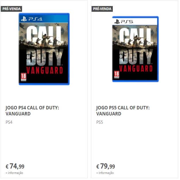 Pré-venda de Call of Duty Vanguard tem preço de até R$ 439