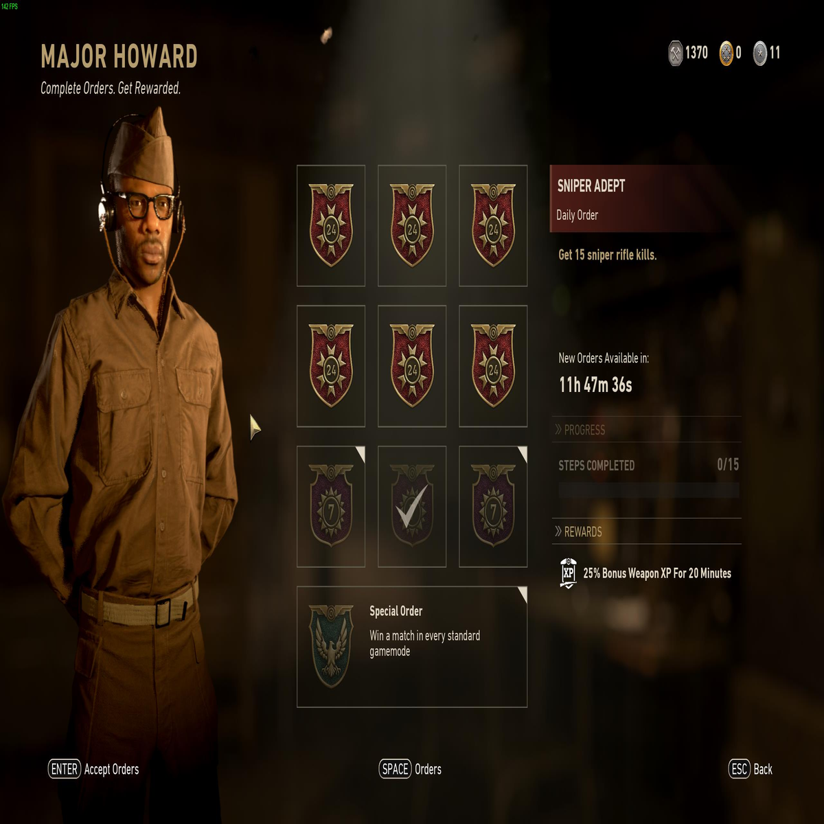Contracts and Orders in Call of Duty: WWII