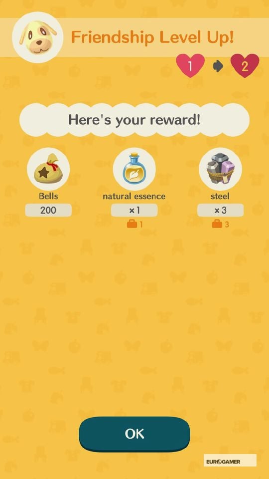 Animal Crossing Calling Cards and Request Tickets in Pocket Camp