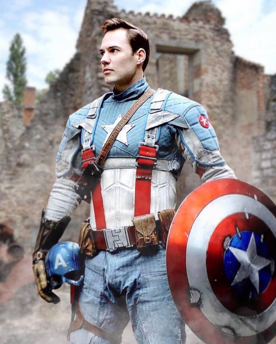Captain America The First Avenger Costume Back