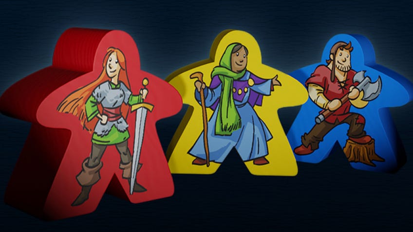 Carcassonne: 20th Anniversary meeples