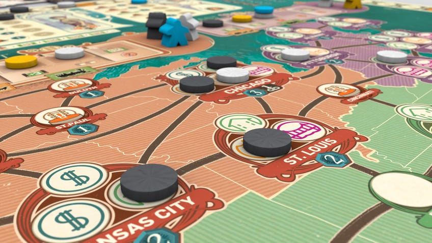 Carnegie board game layout