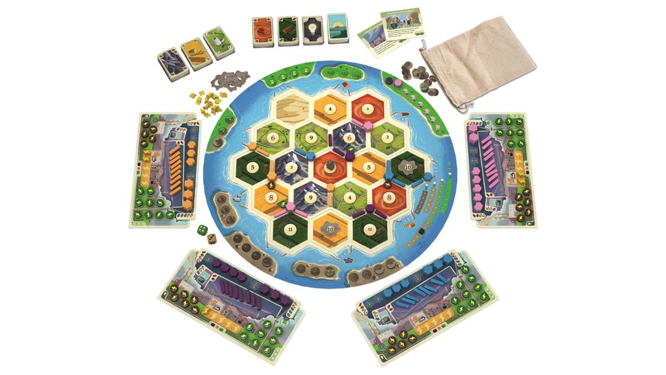 An image of the layout for Catan: New Energies.