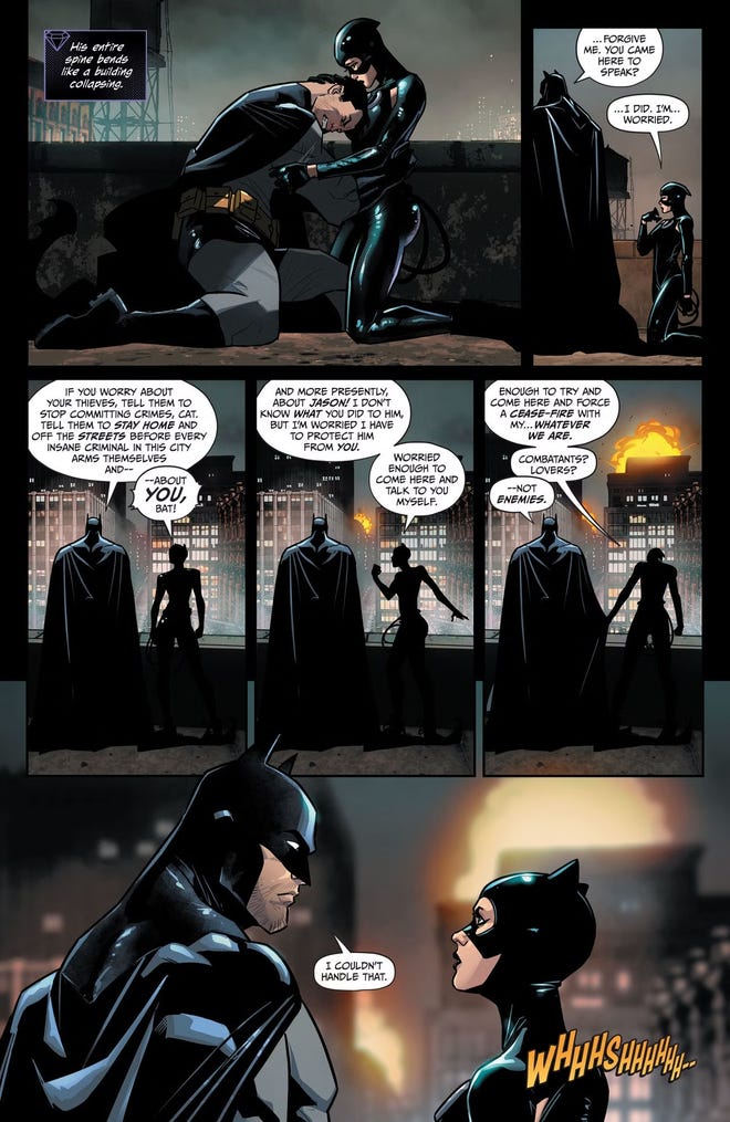 Batman reconciles with Catwoman