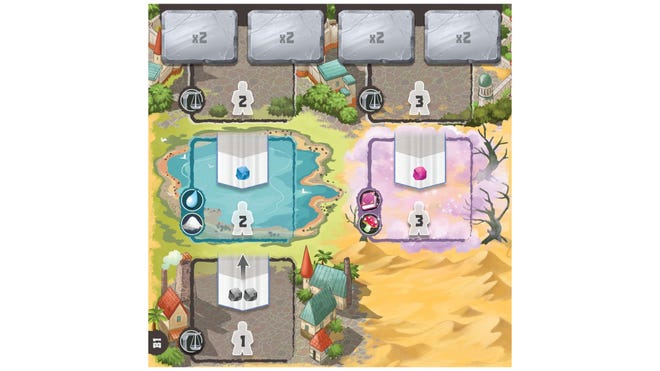 Century: Golem Edition - An Endless World board game layout 2