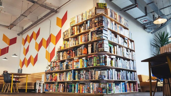 An image of Chance Encounters' library collection