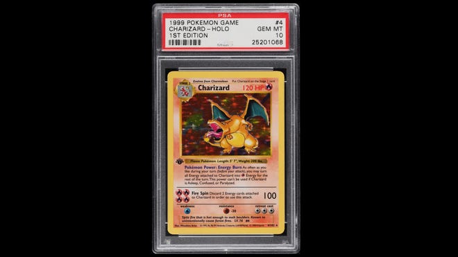 Charizard holo shadowless 1999 Pokémon card