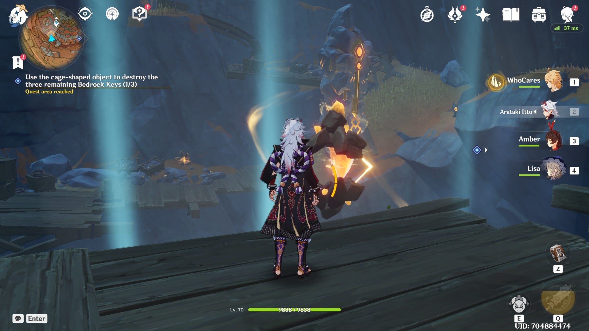 Genshin Impact How to destroy bedrock keys in The Chasm VG247