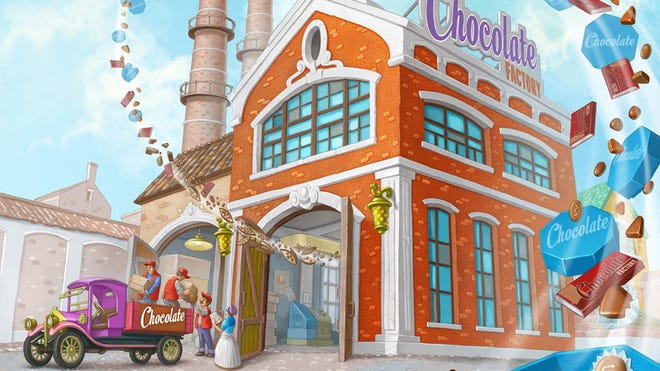 Chocolate Factory board game artwork