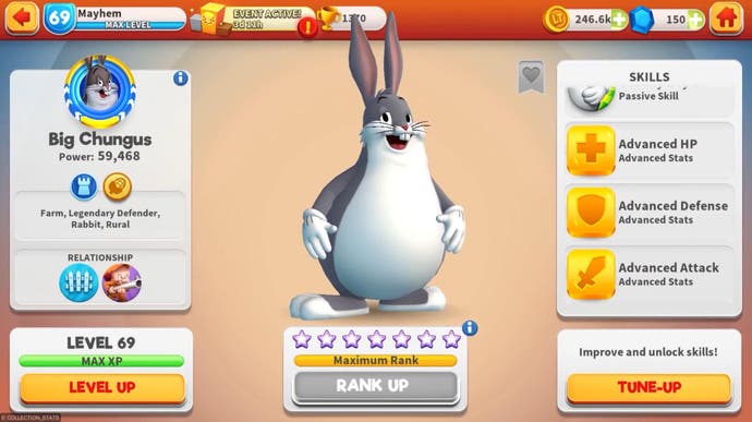 Big Chungus in a World of Mayhem trailer.