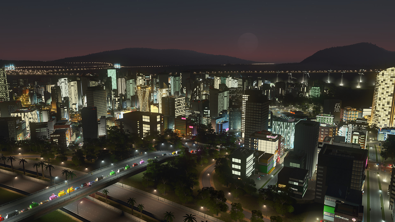 You can now revel in nighttime fun with Cities Skylines: After