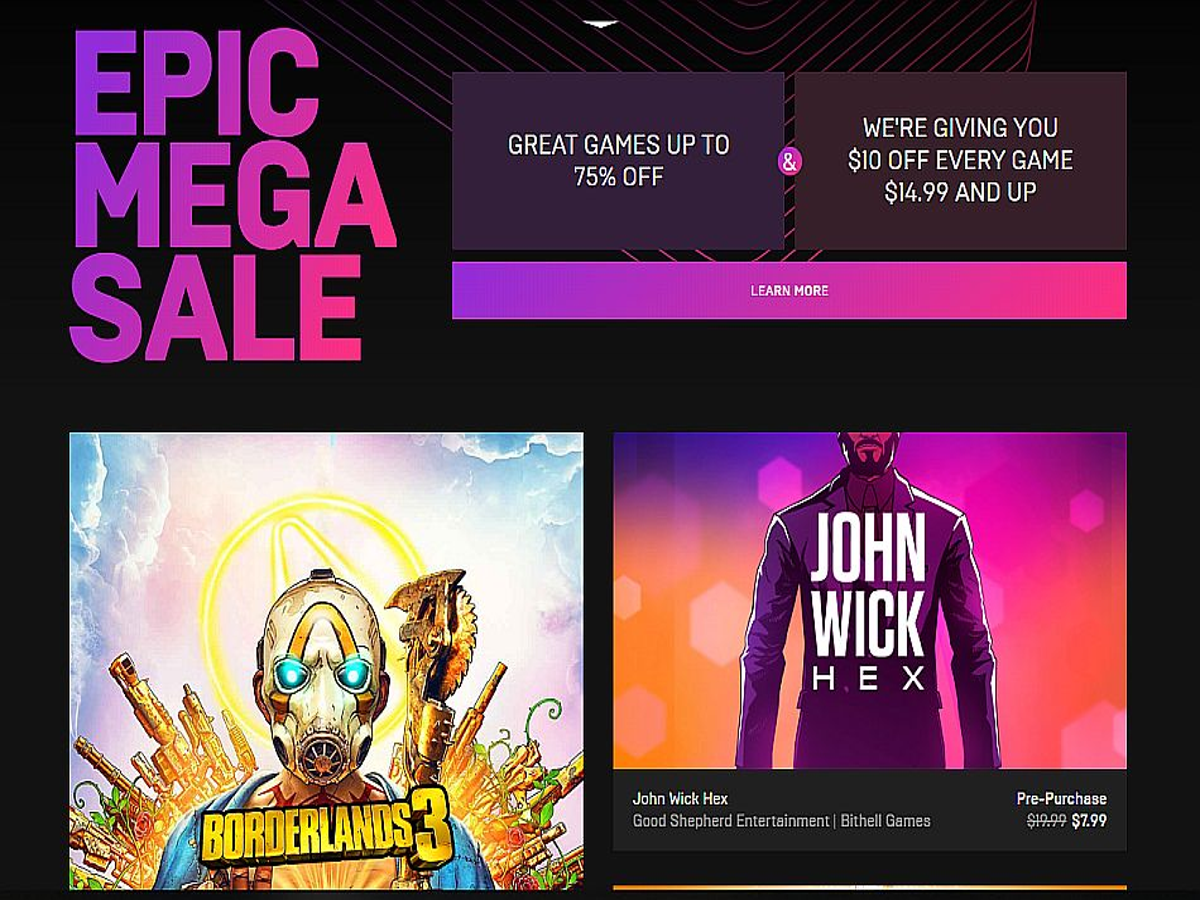Epic Games has a free $10 / £10 voucher gaming deal available right now