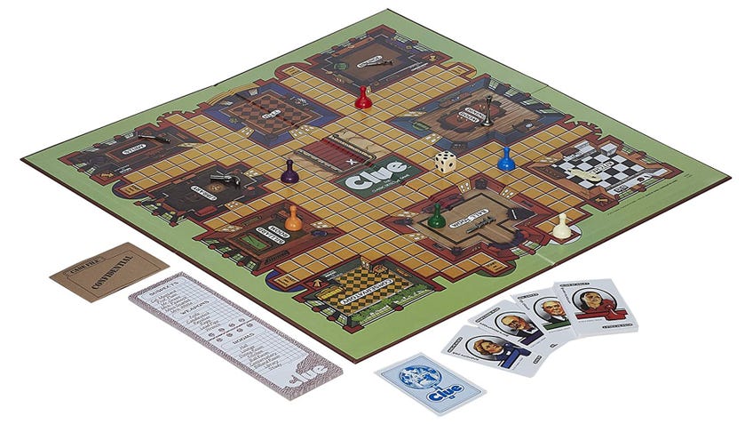 Clue board game layout 1