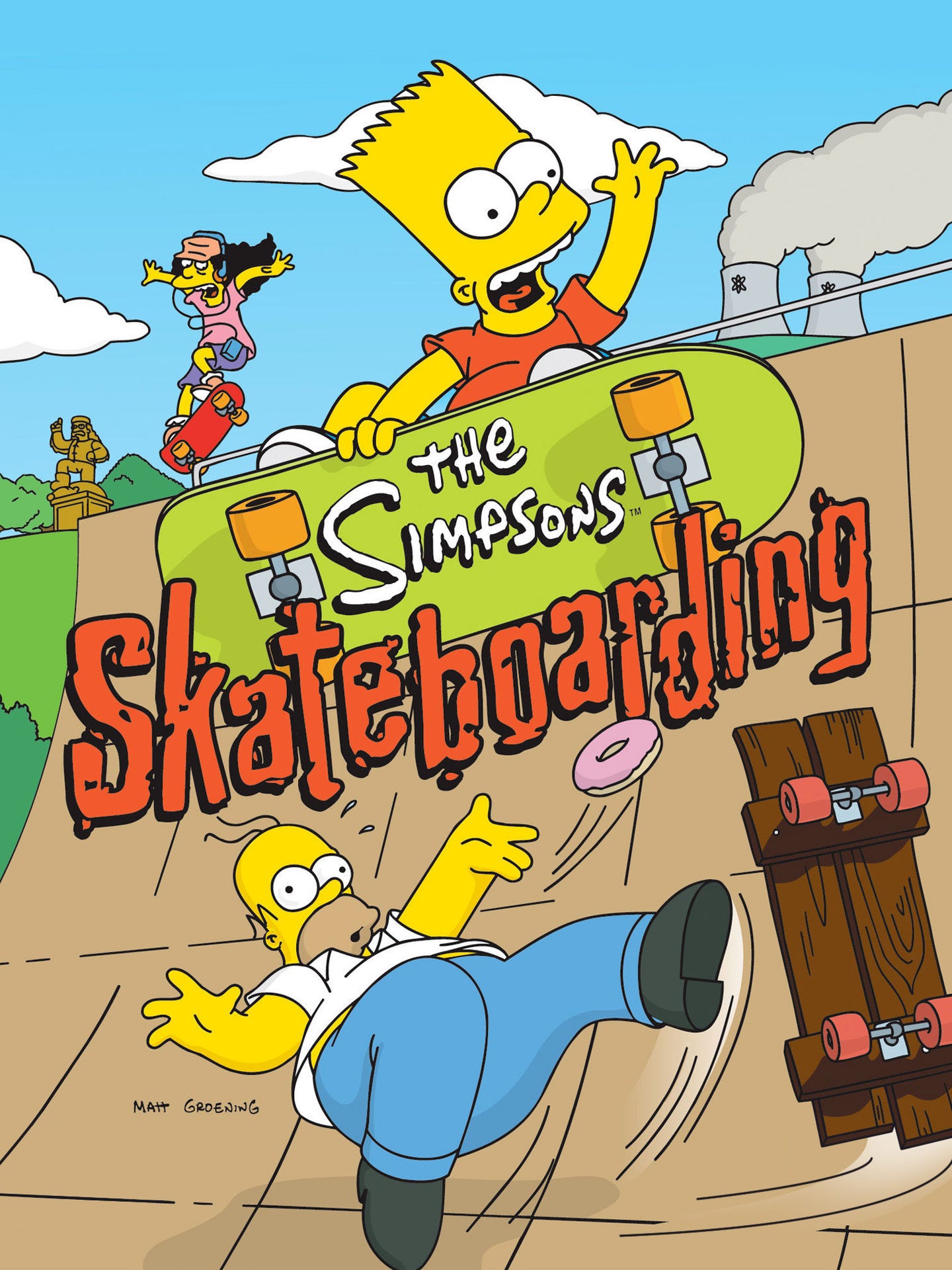 Simpsons Skateboarding