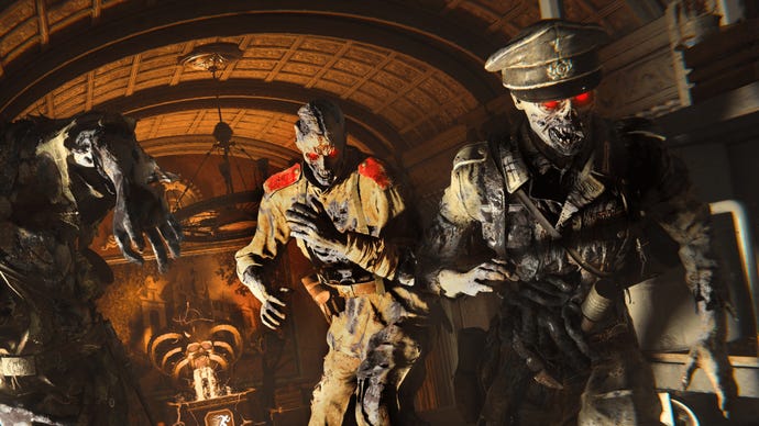 Zombies wearing officer uniforms in Call Of Duty: Vanguard.