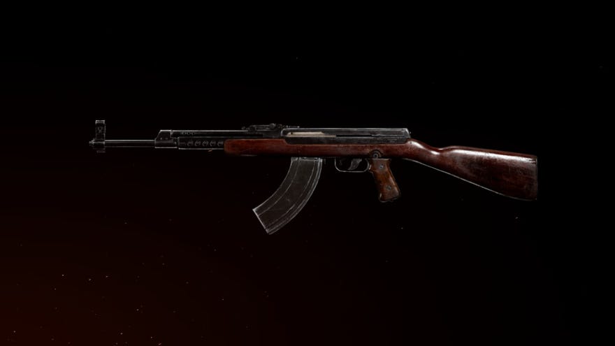 AS44 weapon preview against black background in Call Of Duty: Vanguard