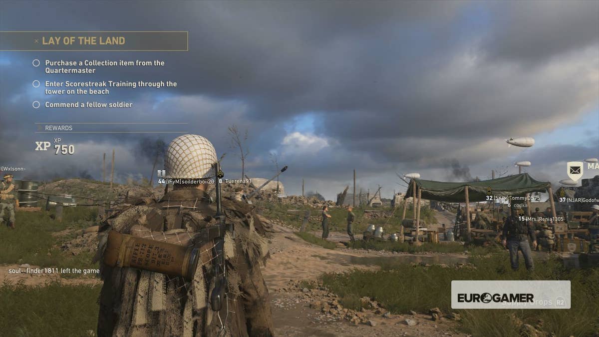 Call of Duty WW2: How to Commend a fellow soldier, with or without