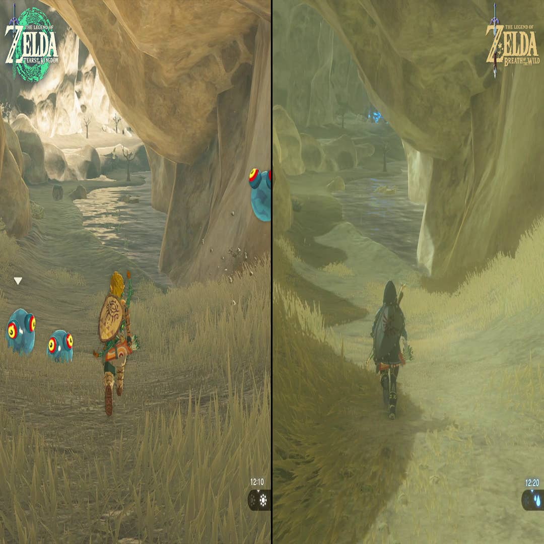 How Tears of the Kingdom's map compares to Breath of the Wild