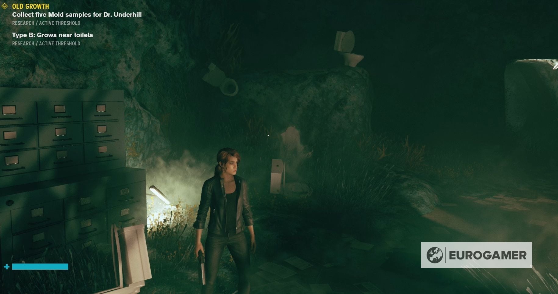 Control Old Growth finding the Mold samples and defeating Mold1