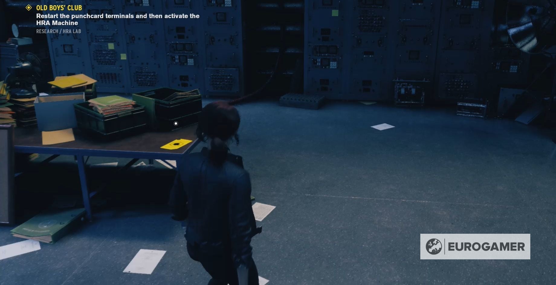 Control Punchcard locations, Punchcard puzzle solution, HRA Lab and