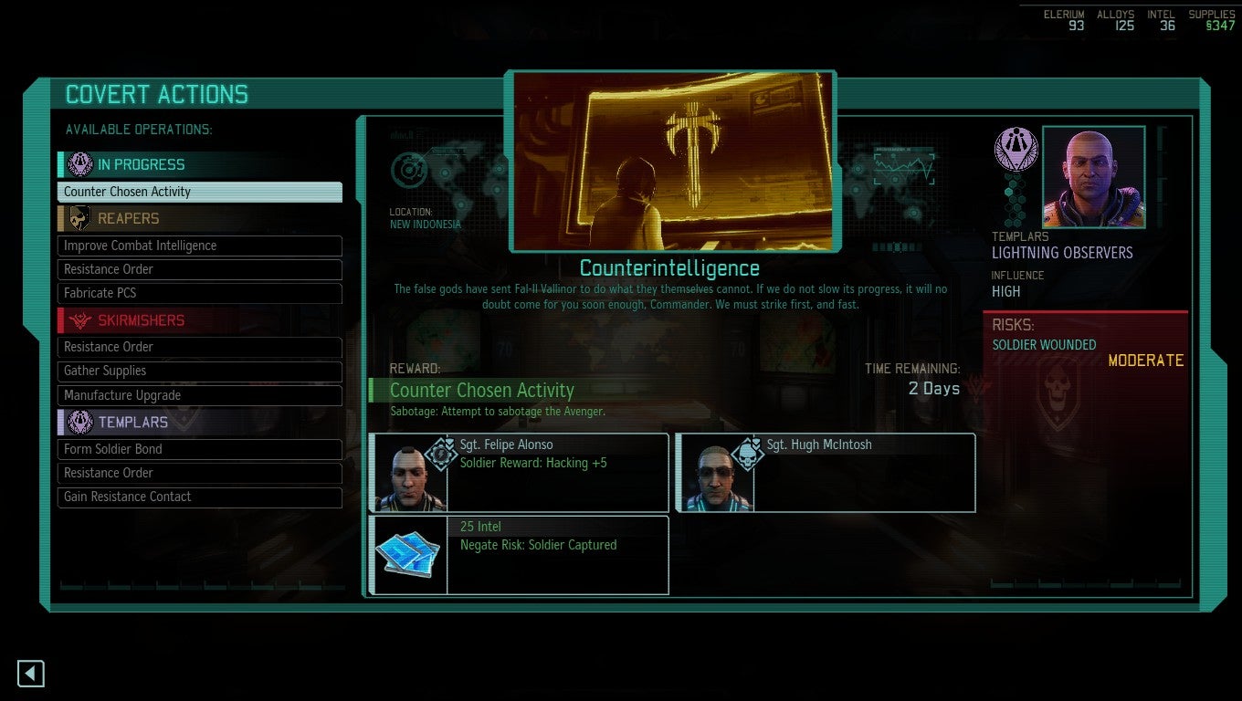 2 Resistance Ring and Covert Actions management explained, plus