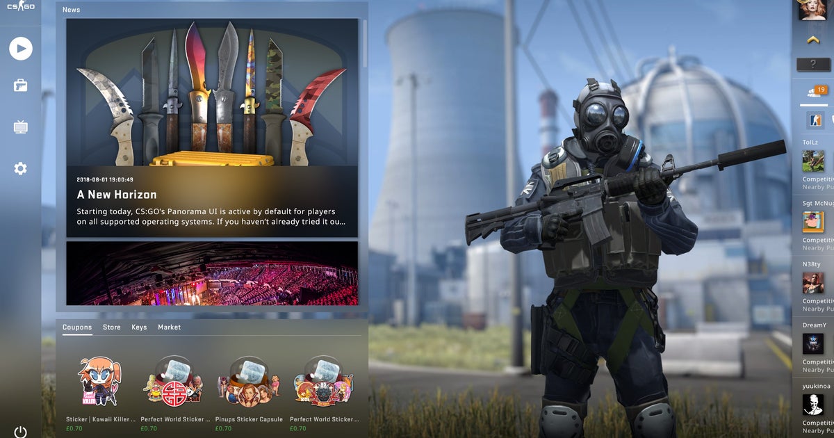 Counter-Strike: Global Offensive's new 'Panorama' UI is now go go go ...