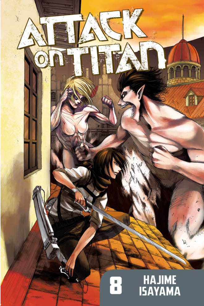 English cover of Attack on Titan volume 8