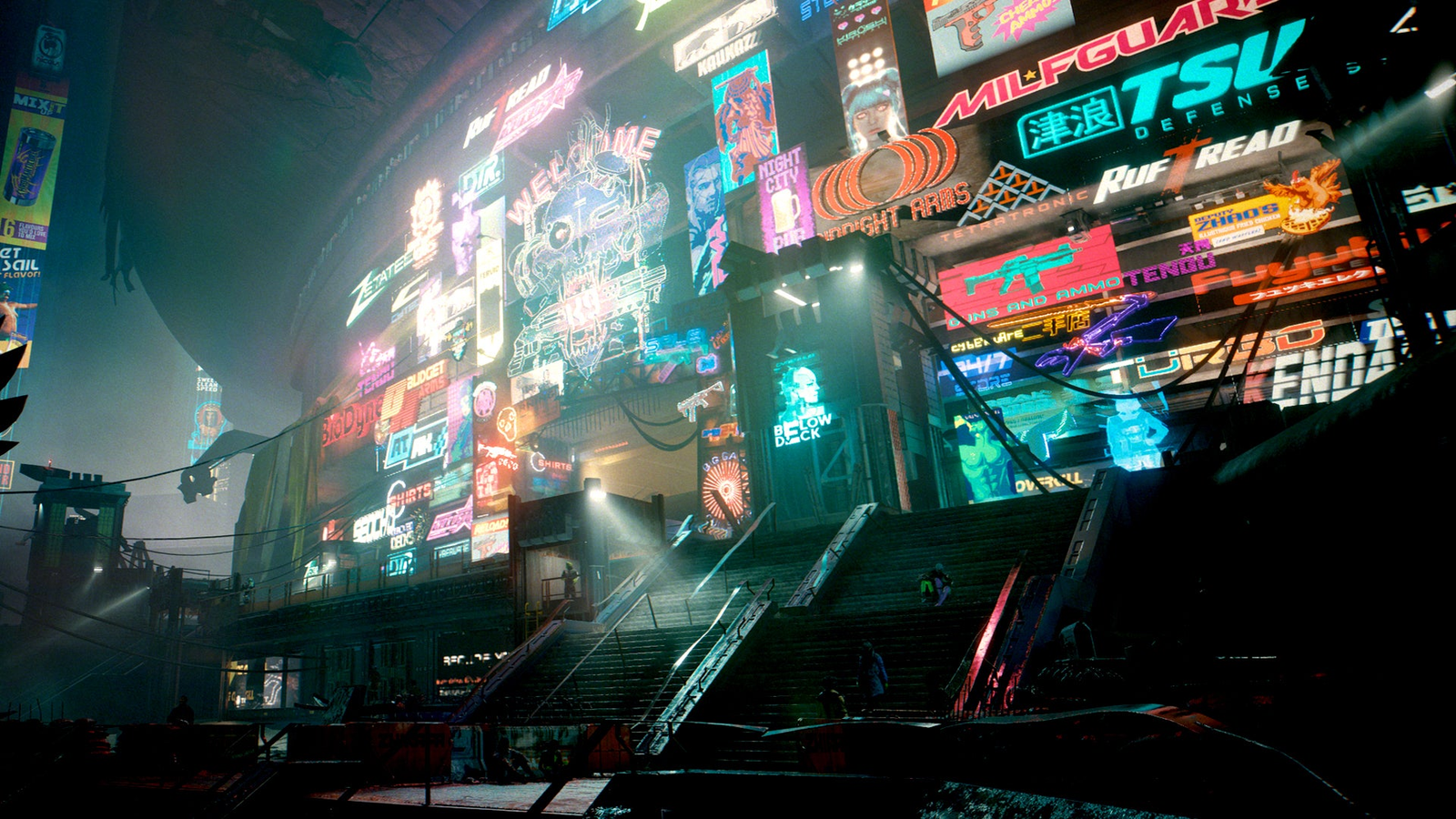 High-Tech Cyberpunk City Wallpapers — papr