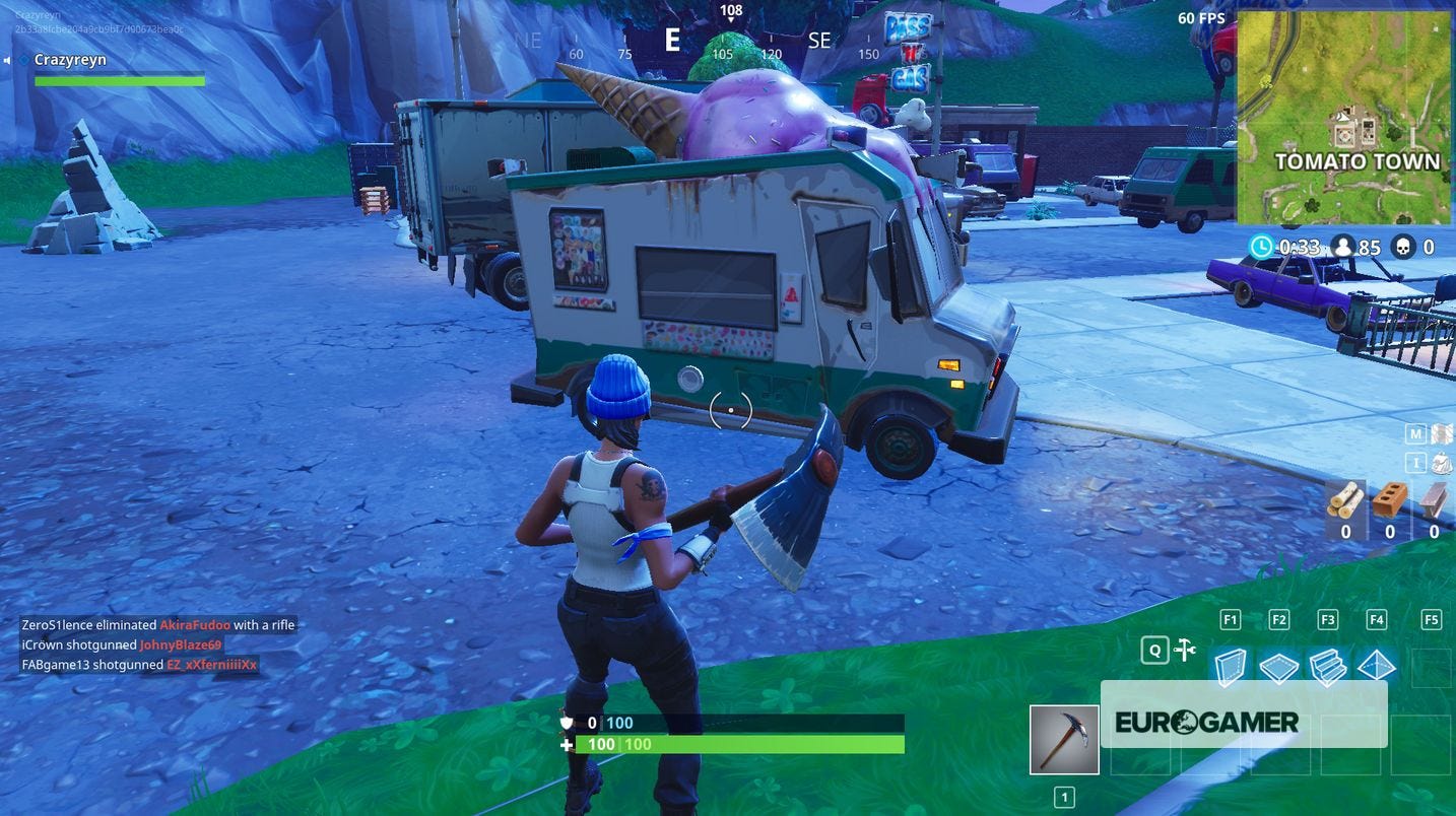 Fortnite Ice cream truck locations explained