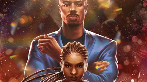 Illustrated cover featuring Adonis Creed and Amara Creed in the ring