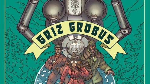 Cropped image of green cover of Griz Grobius