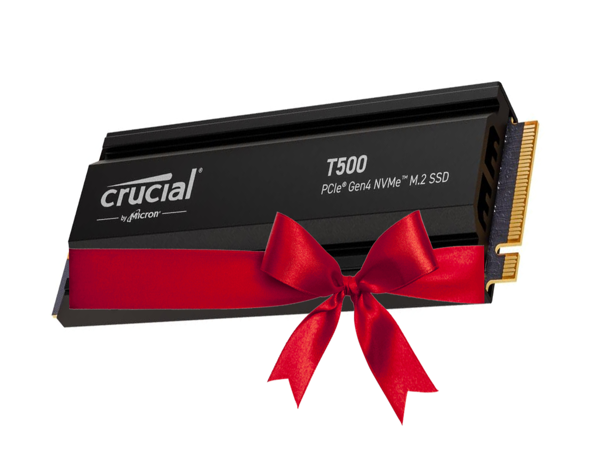 Crucial T500 2TB PCIe Gen4 NVMe M.2 SSD with heatsink | CT2000T500SSD5 