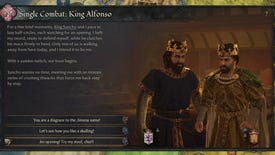 A Crusader Kings 3 screenshot showing the new duels.