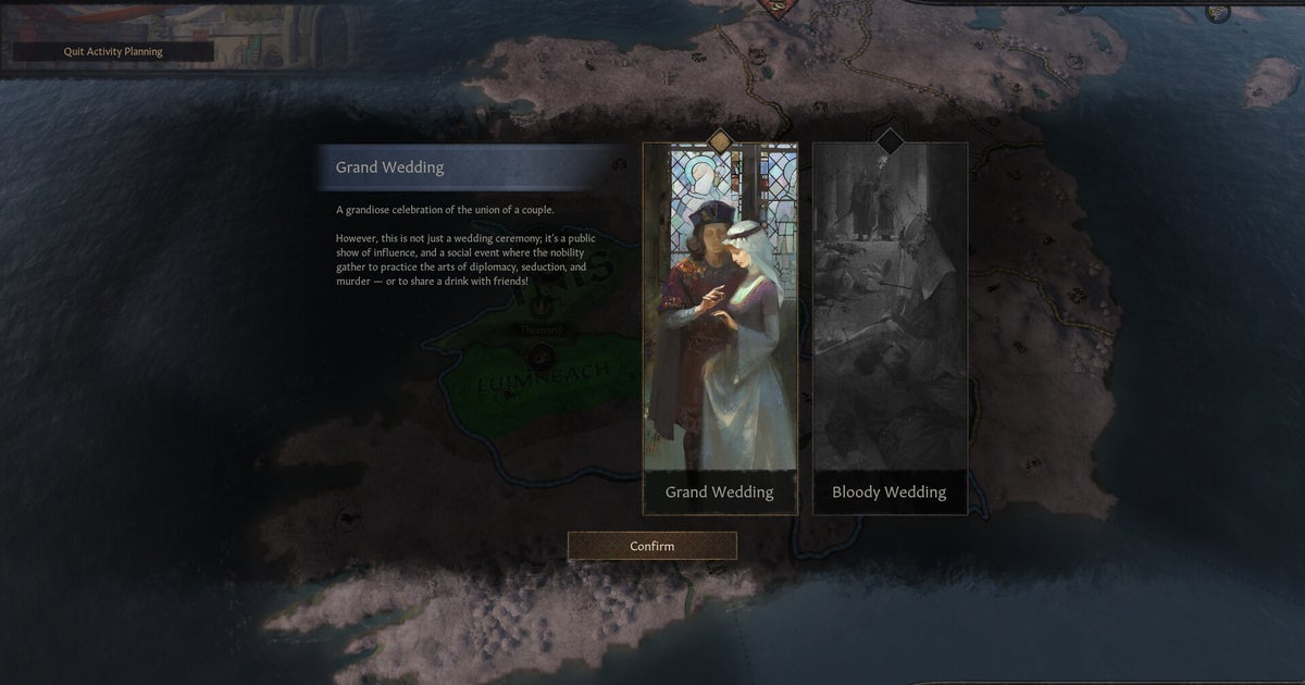A próxima expansão de Crusader Kings 3 adiciona passeios, torneios e grandes casamentos