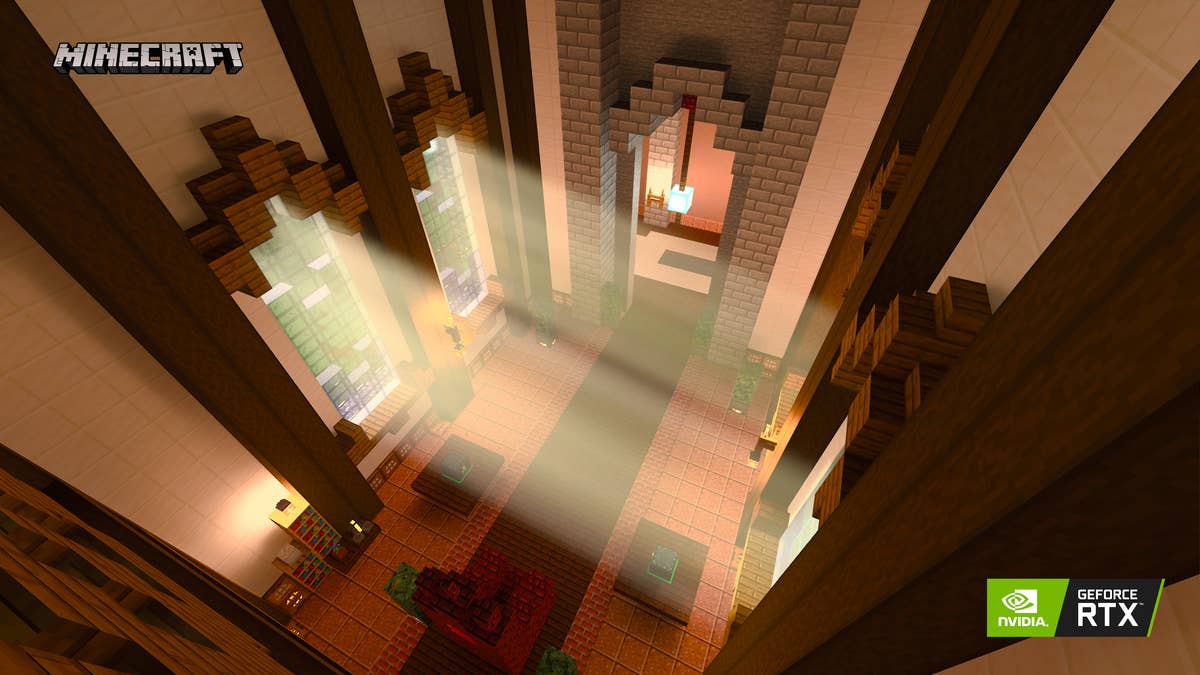 Nvidia teams up with Minecraft creators to show off new ray-traced