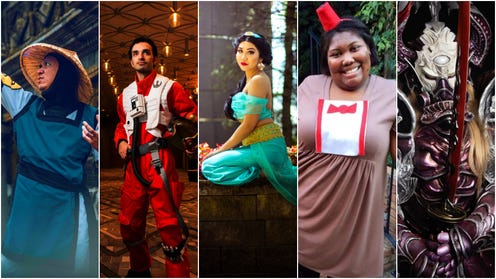Cosplayers (from left to right): RichRoxCosplay, Pat Cosplay, Figaro Cosplay, AichiYume , and Sameer Bundela