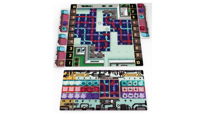 Curious Cargo board game layout