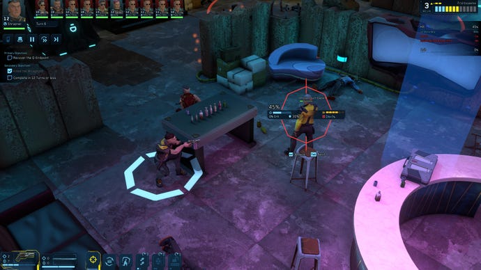 A man prepares to shoot a guard in Cyber Knights Flashpoint