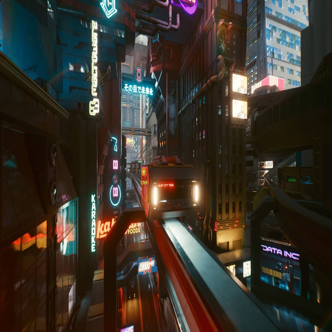 Cyberpunk 2077 PC Wallpaper Showcases V's Metro Commute - GameSpot