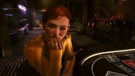 A close-up of a lady's face in Cyberpunk 2077: Phantom Liberty.