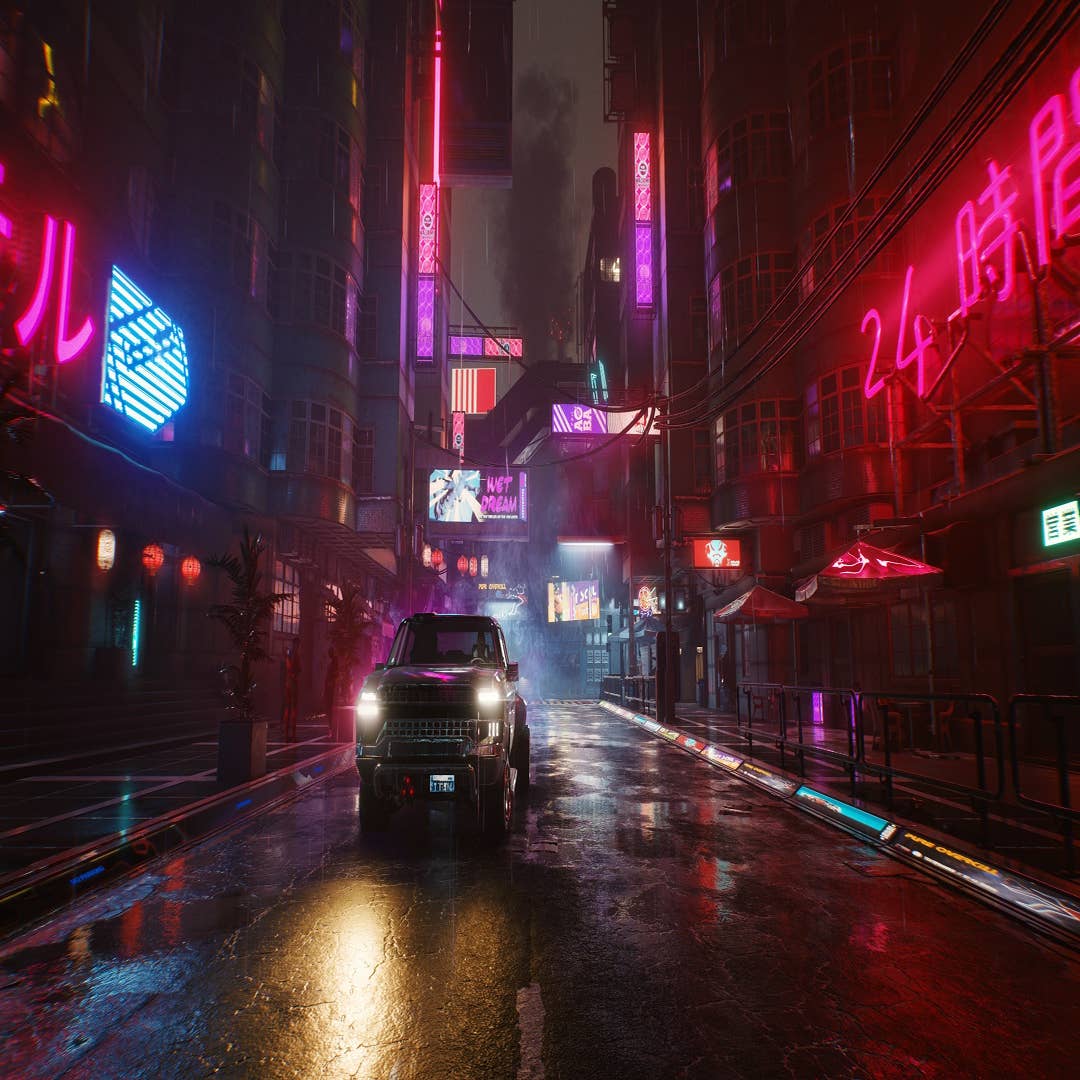 I tried creating a live wallpaper of a cyberpunk image created by