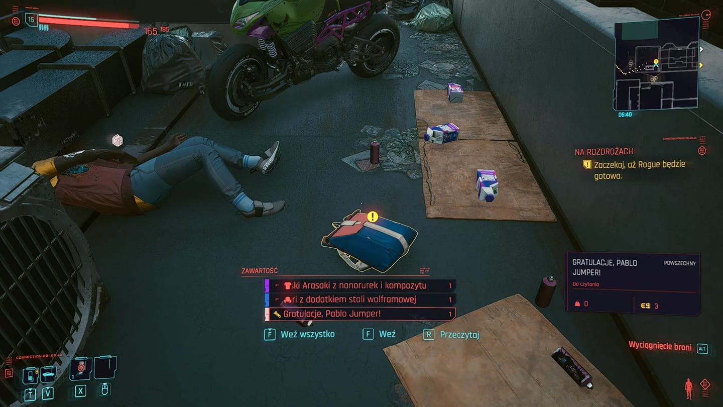 Paweł Jumper skakał w Cyberpunk 2077 kolejny dowcip twórców