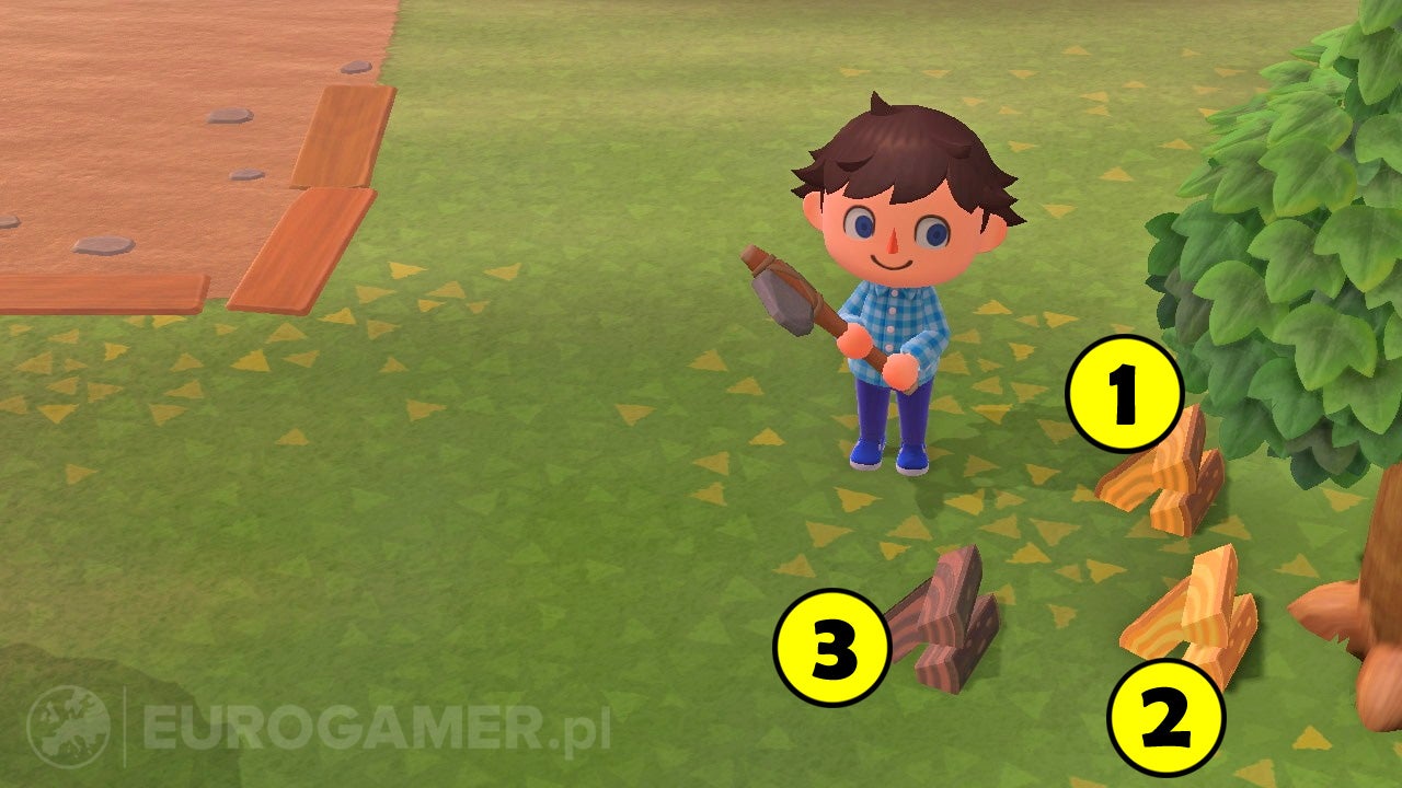 Animal Crossing drewno i gałęzie jak zdobyć Wood, Softwood, Hardwood