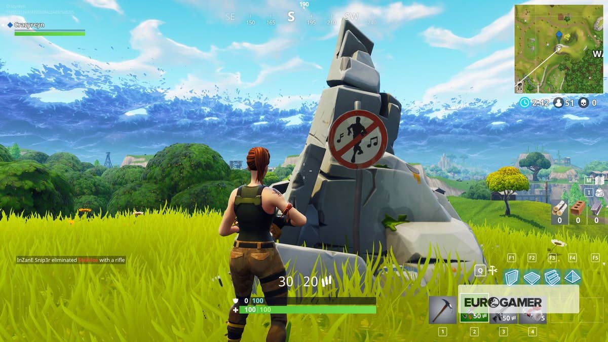 Fortnite - tudo sobre os locais onde é proibido dançar