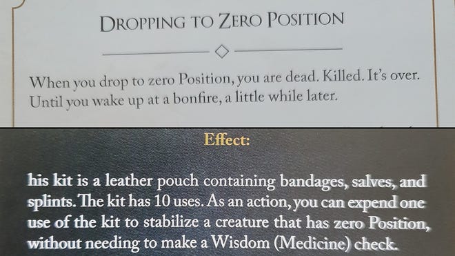 Dark Souls: The RPG rulebook errors