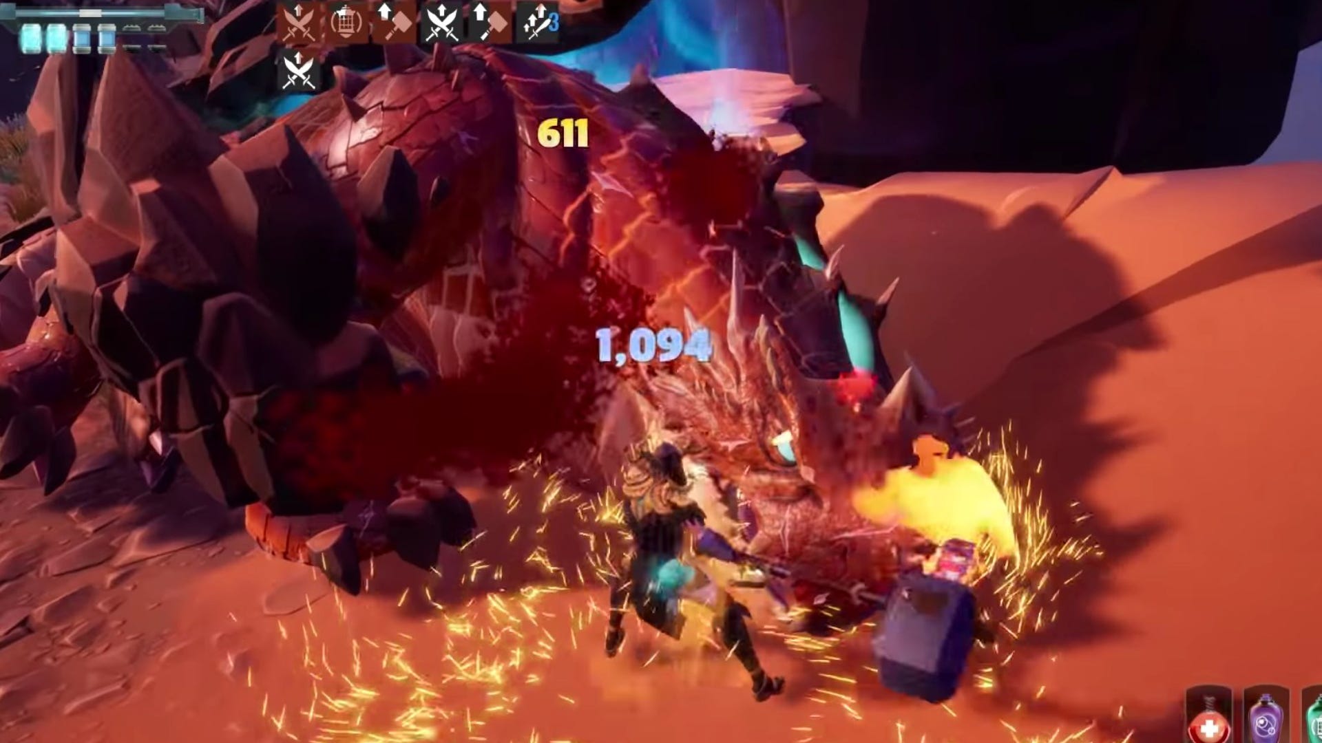 Dauntless builds the best builds for early game and late game Rock