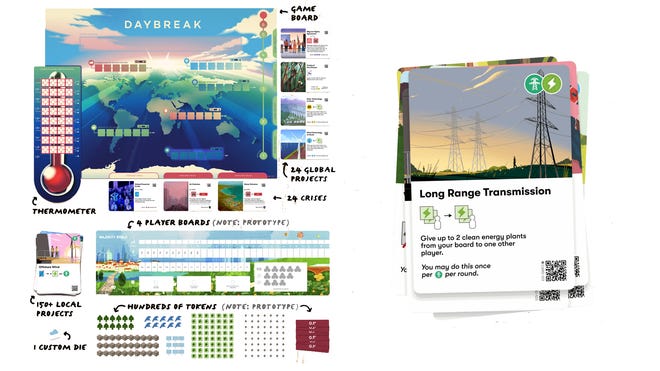 The components and cards for Daybreak.