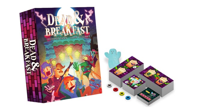 Dead And Breakfast board game box and components
