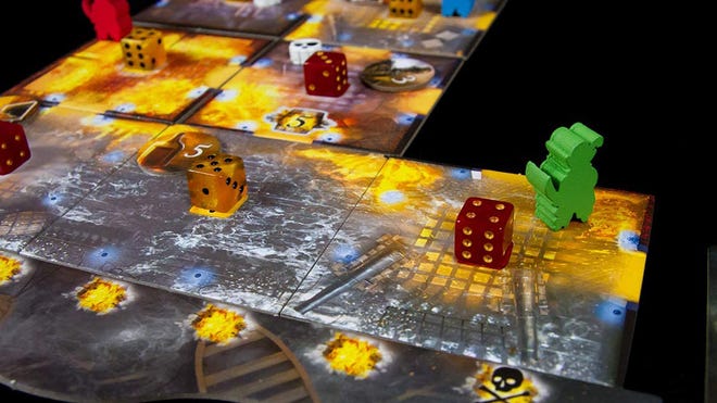 An close-up image of the board for Dead Men Tell No Tales.