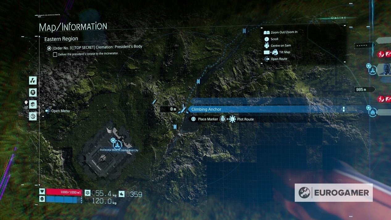 Death Stranding Order 3 Cremation President's Body solution and how